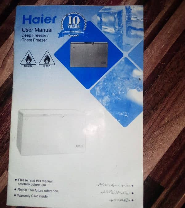 Haier freezer non enoverte 8