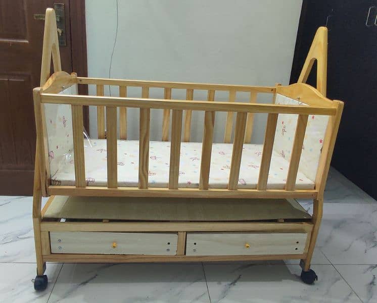 wooden baby cart | jhola | baby bed 0