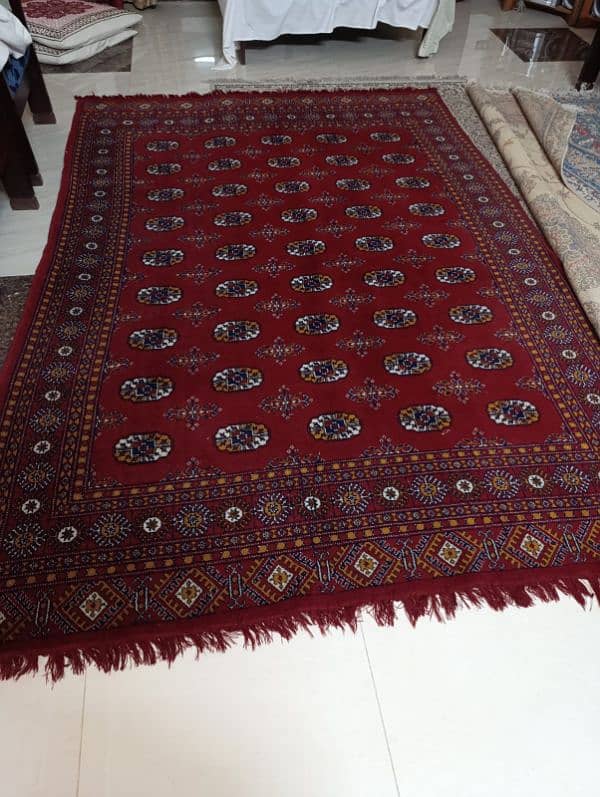 Maroon Iranian Woolen Carpet 3