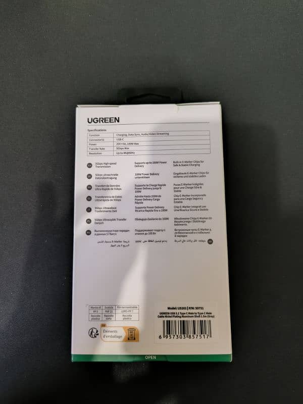 UGREEN type-c to type-c 100w 3.2 Gen 2