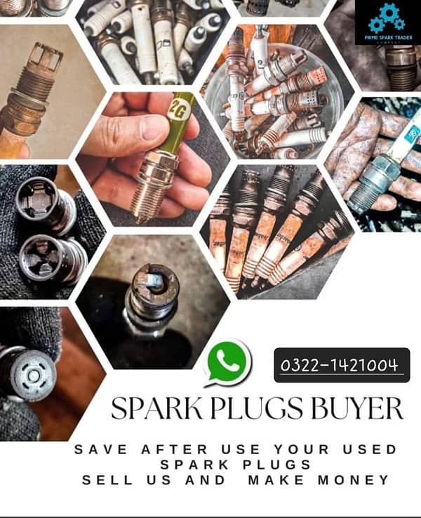 We purchased old, damaged,sacraped & used spark plugs of all gass 3