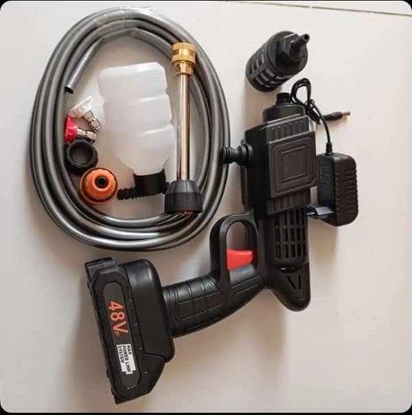 Automatic car wash gun Pressure washer Solar Cleaning Washing kit 4