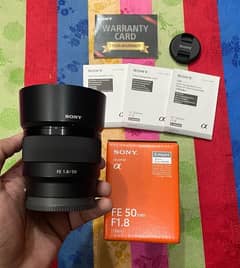 Sony FE 50mm 1.8 full frame Lens O3l7.4OO47O7