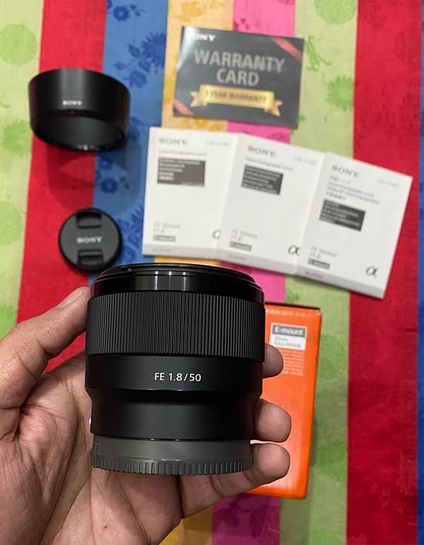 Sony FE 50mm 1.8 full frame Lens O3l7.4OO47O7 2