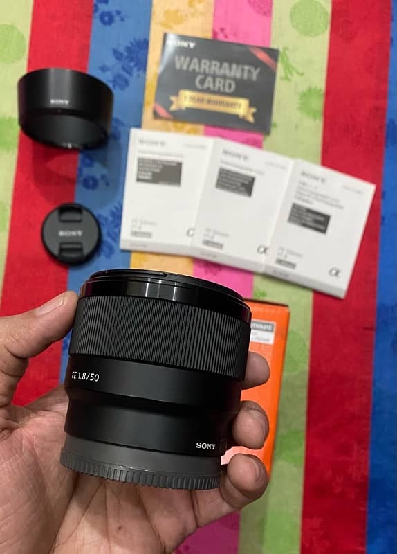 Sony FE 50mm 1.8 full frame Lens O3l7.4OO47O7 3