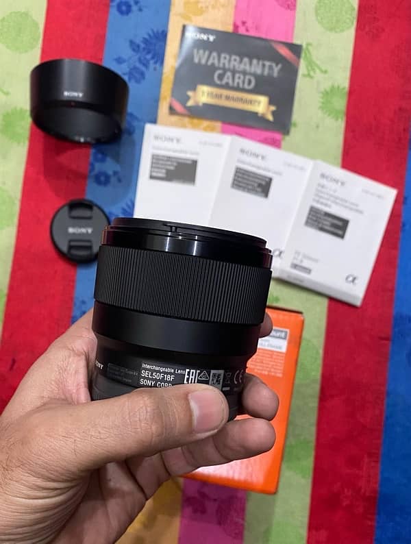 Sony FE 50mm 1.8 full frame Lens O3l7.4OO47O7 5