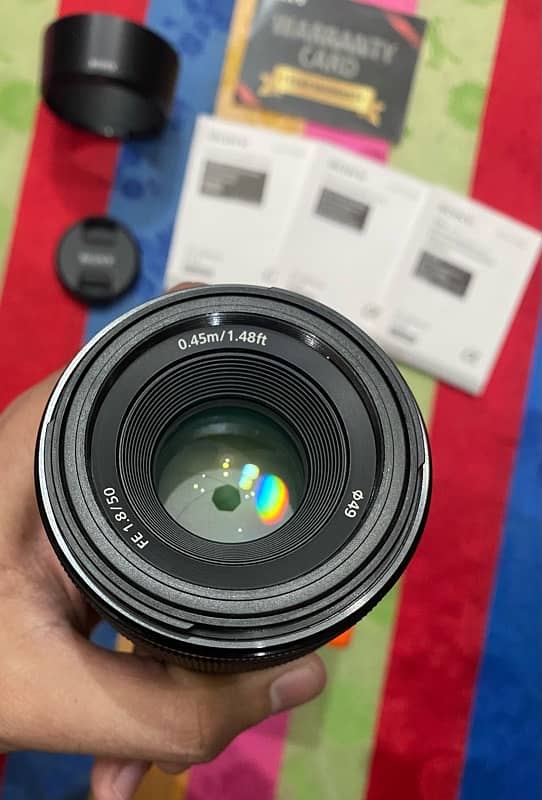 Sony FE 50mm 1.8 full frame Lens O3l7.4OO47O7 12