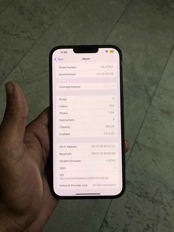 iPhone 13pro max 256gb factory unlock with box 10