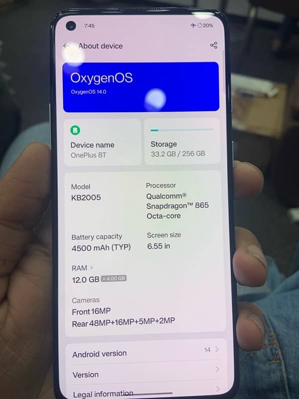 one plus 8t 12/256 condition 10/10 all okay dual pta 5