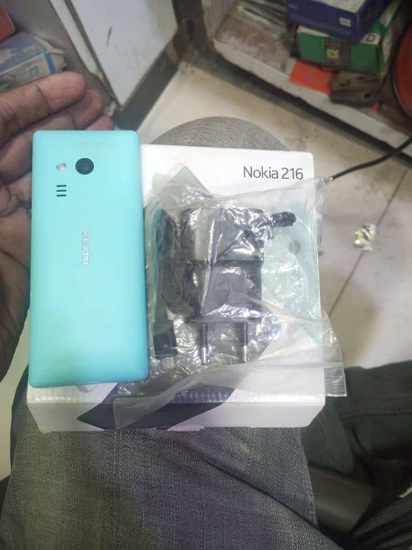 nokia 216 original fresh condition box charger 2