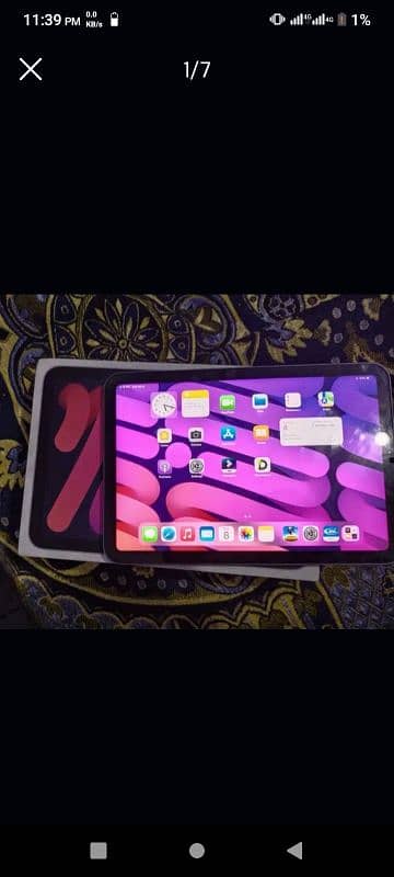 ipad mini 6 10/10 With Box Charger 64GB 0