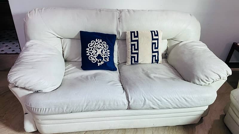 white leather sofa set 1