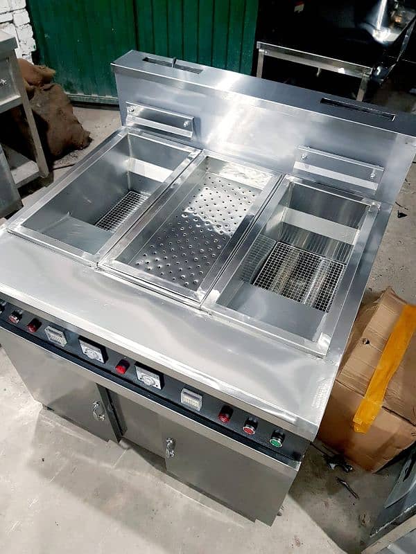 deep fryer double basket with centre chimpdum 1