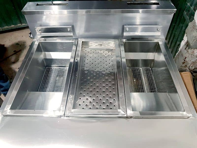 deep fryer double basket with centre chimpdum 4