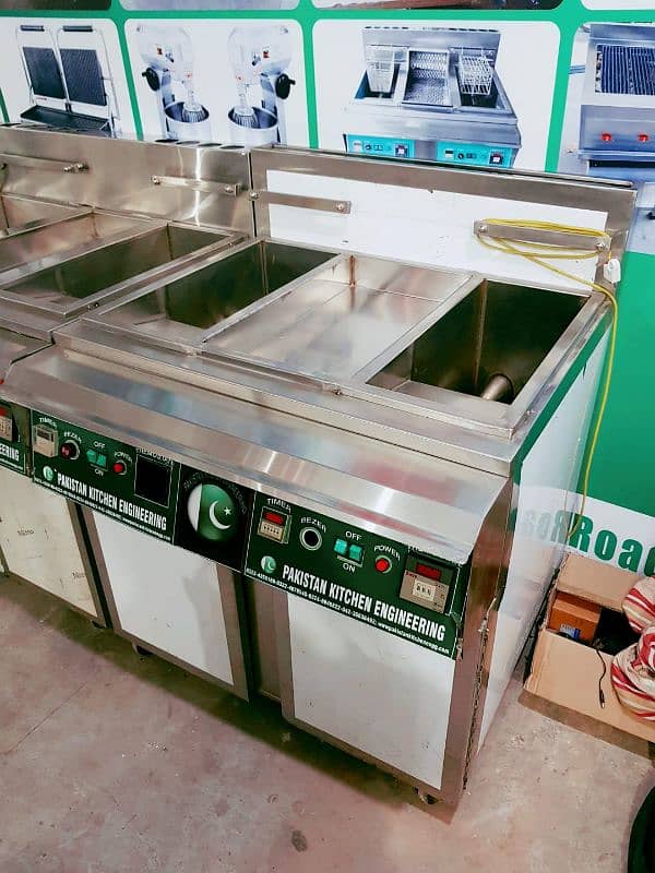 deep fryer double basket with centre chimpdum 7