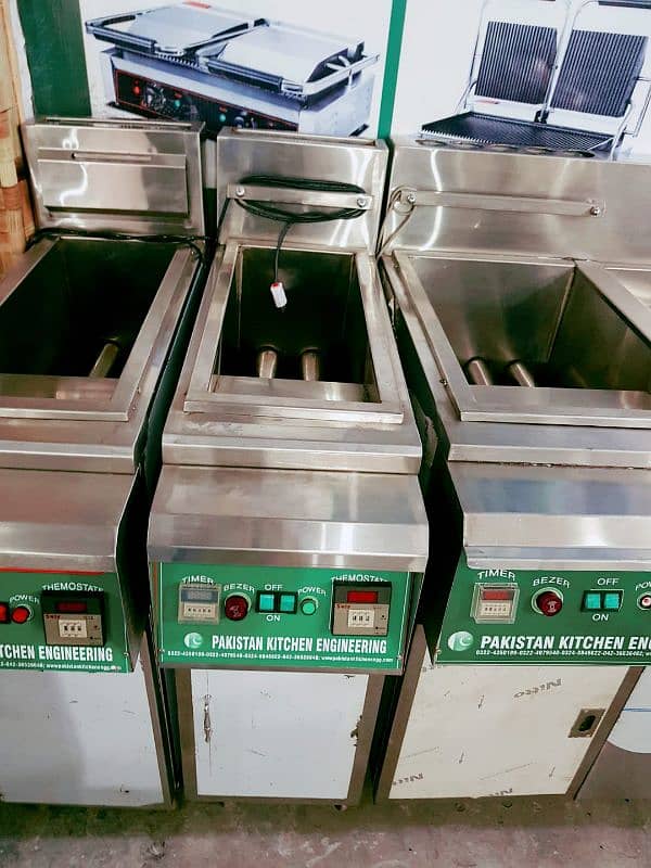 deep fryer double basket with centre chimpdum 8