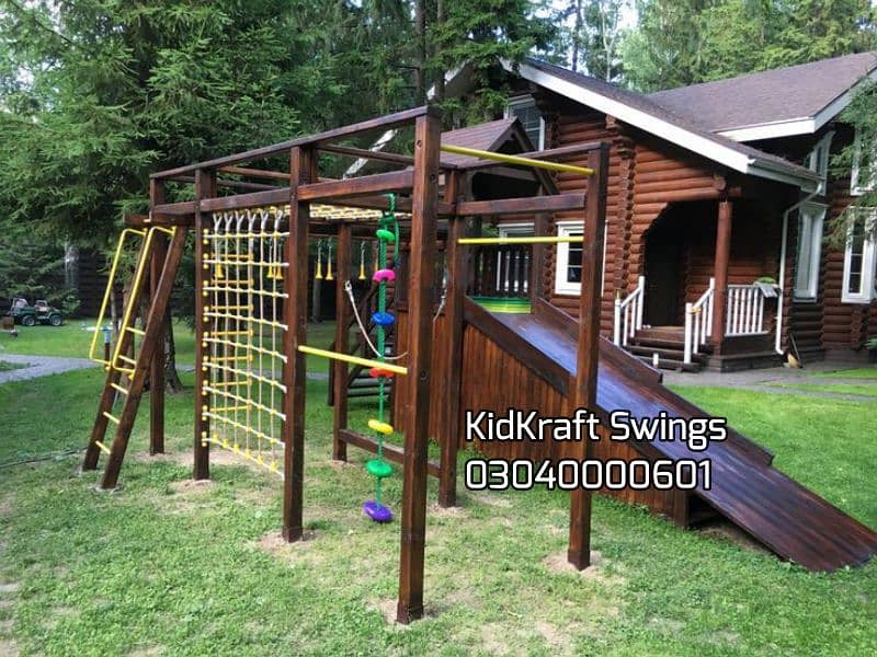 Slide, Swings, Kids rides, jhula, Spring rider, jungle gym, indoor set 9