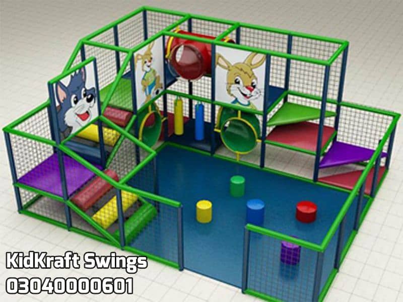 Slide, Swings, Kids rides, jhula, Spring rider, jungle gym, indoor set 15