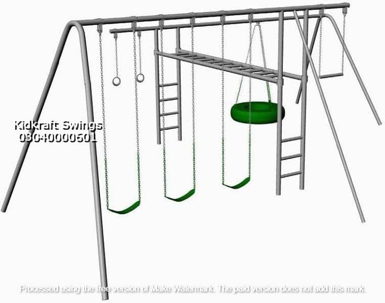 Slide, Swings, Kids rides, jhula, Spring rider, jungle gym, indoor set 2