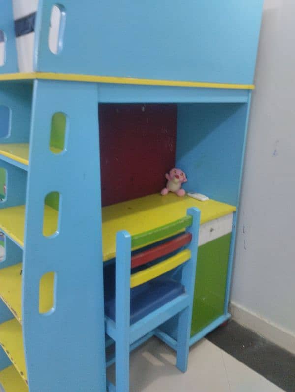 bunk bed with study table 0