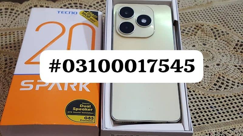 Tecno Spark20 16/256GB With Box 6 months warranty 0