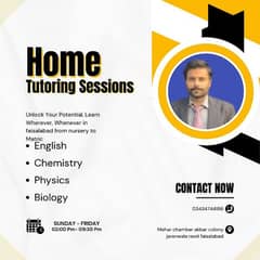 Home tutor available