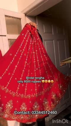 bridal lengha full heavy sirf 8000  ka