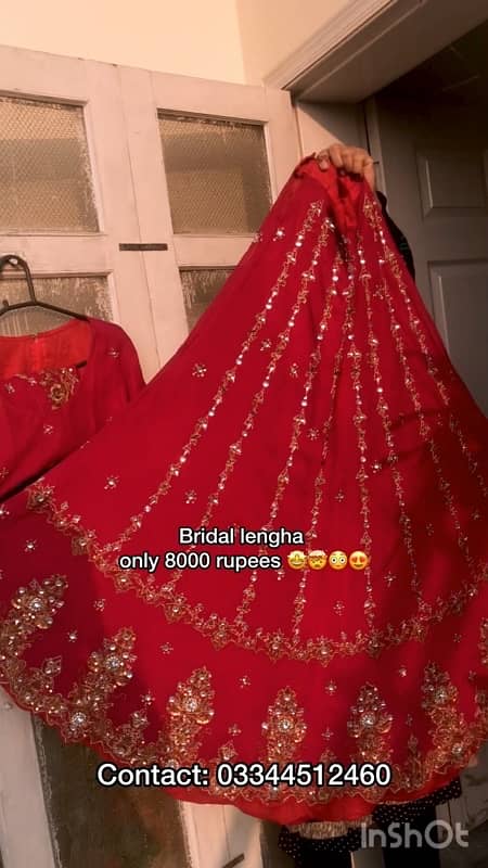 bridal lengha full heavy sirf 5000  ka 4