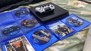 PS4 SLIM 500GB | 1 Controller | 5 CDs | Turtle Beach 70P Headset FREE