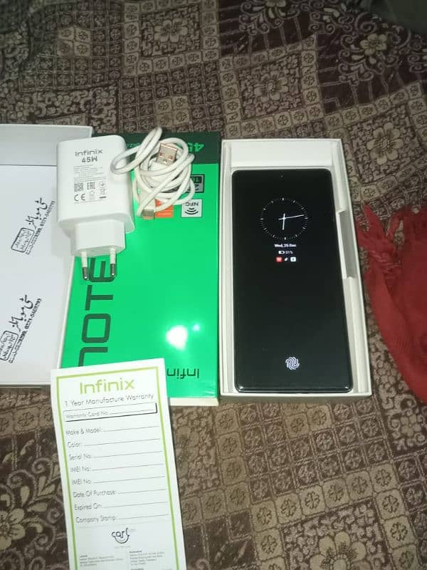 infinix note 40 complete box call 03105364374 4