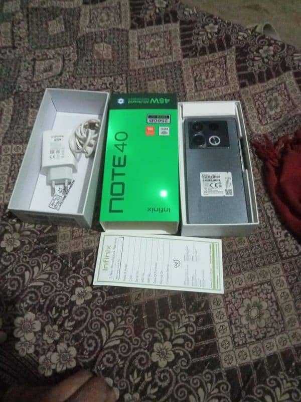 infinix note 40 complete box call 03105364374 13