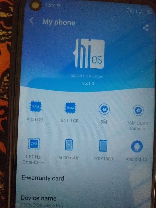 I'm selling my tecno spark 5 pro 4 64 6