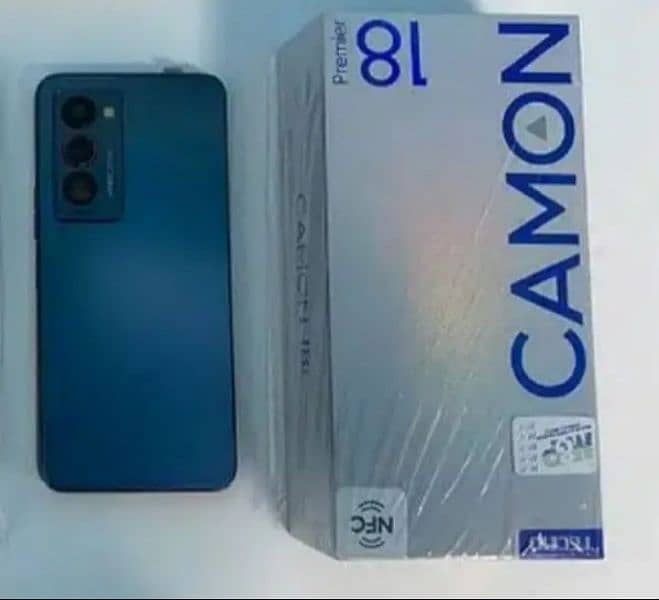 tecno camon 18 premier mobile 8 plus 256 full box 10 by 10 condition 1