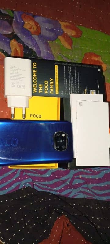 Poco X3 pro 8 256 PTA proof with box complete Saman exchange possible 14