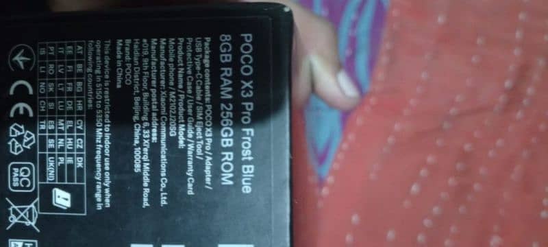 Poco X3 pro 8 256 PTA proof with box complete Saman exchange possible 15