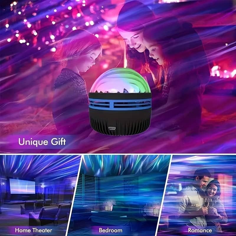 2 in1 Aurora Dimension Light, Northern Lights,and Ocean Wave Projector 7