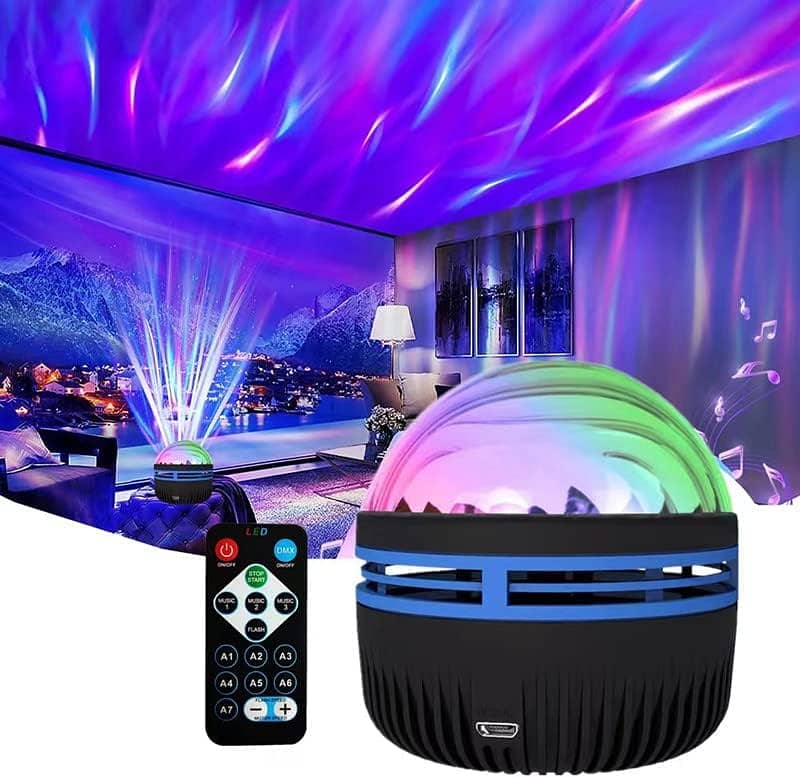 2 in1 Aurora Dimension Light, Northern Lights,and Ocean Wave Projector 9