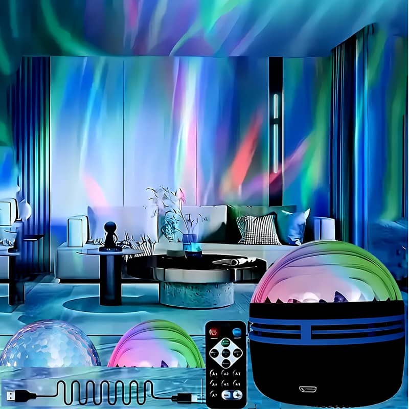 2 in1 Aurora Dimension Light, Northern Lights,and Ocean Wave Projector 17