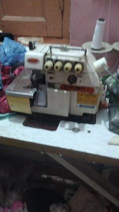 overlock with japani peeko machine