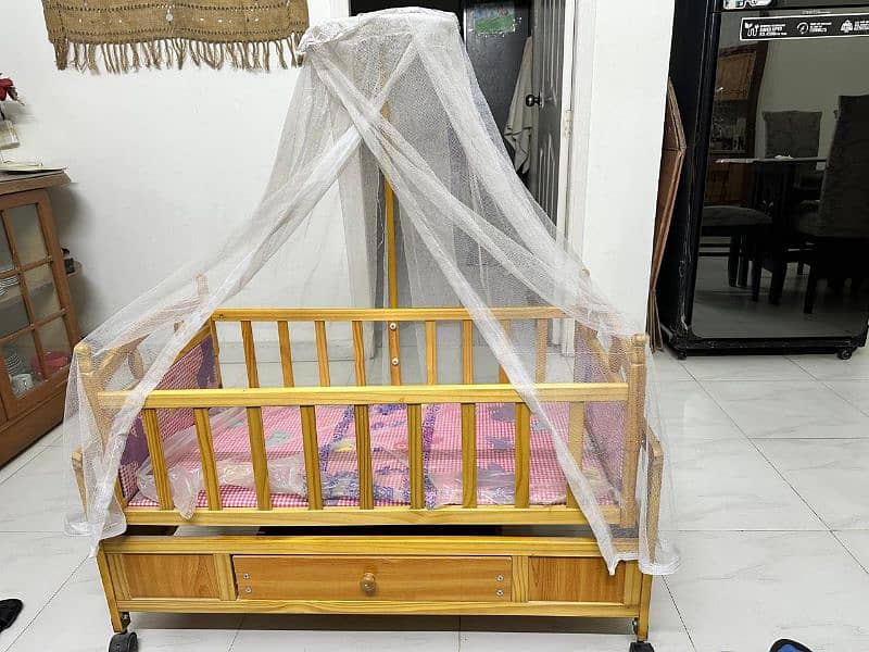 Baby Wooden Cot 0