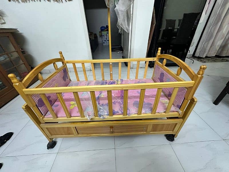 Baby Wooden Cot 2