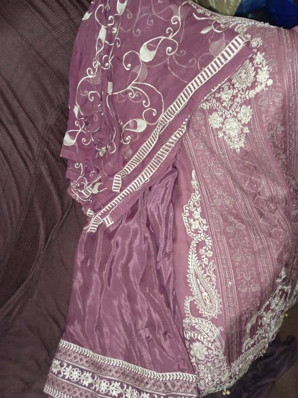 Pastel pink color with white embroidery 2
