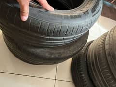 slightly used tyres