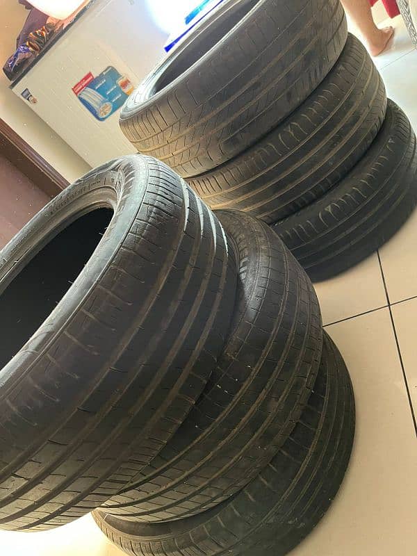 slightly used tyres 1