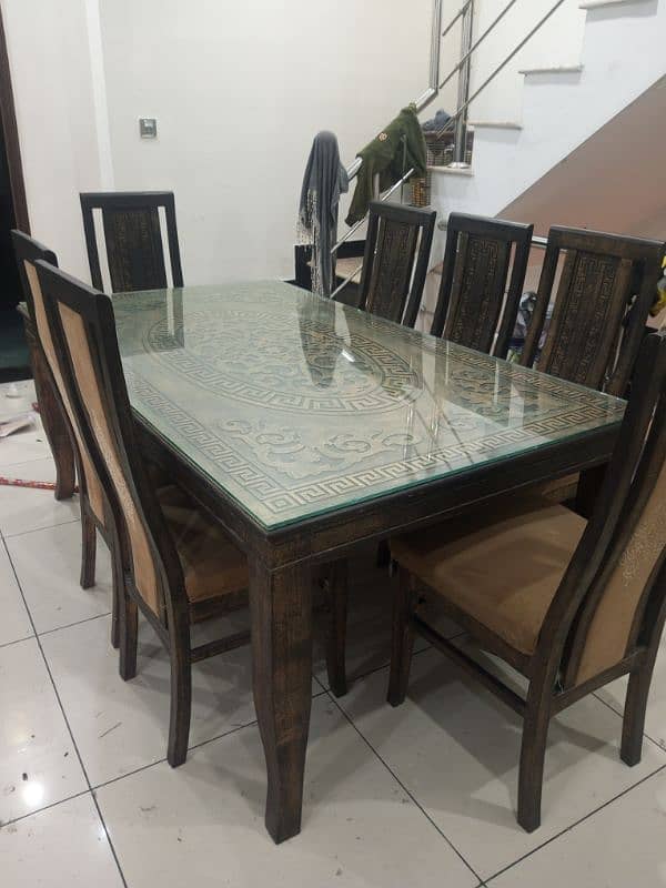 Dining table with 8 chairs 1