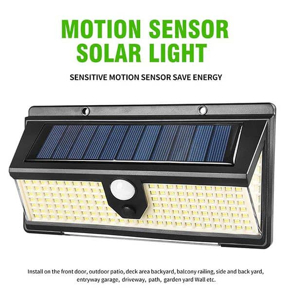 Solar Sensor Lamp Outdoor Lighting Wireless Motion Sensor Lights 0