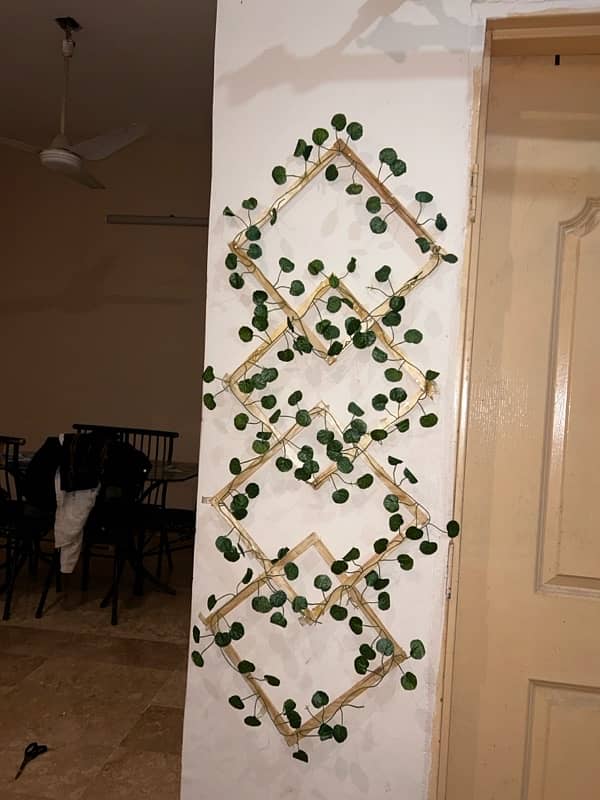 wooden Wall hanging with Leafs 3