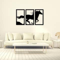 Three Panel Horse Frame, Wall Decor