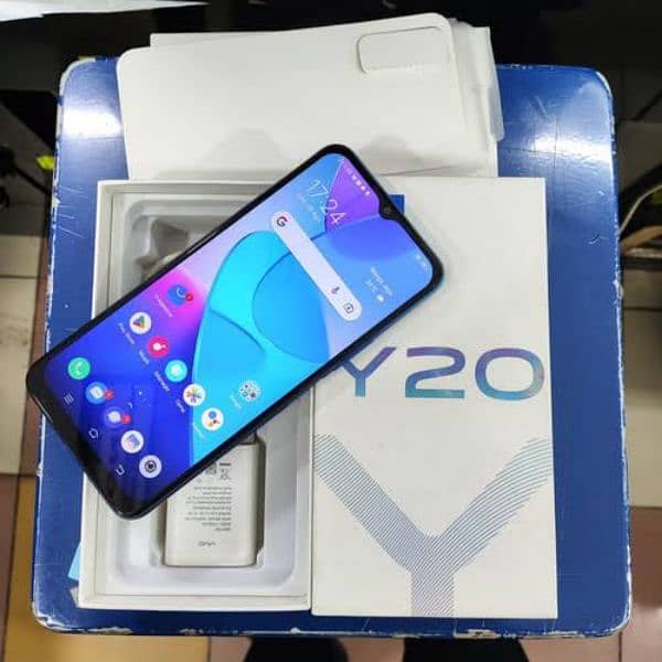 Vivo Y20 With Box and Charger 0