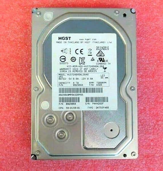 Hgst 4tb Hard disk 100% Health 0